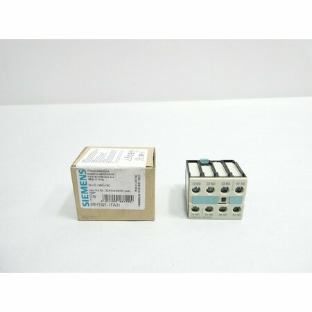 SIEMENS AUXILIARY TERMINAL AND CONTACT BLOCK 3RH1921-1FA31